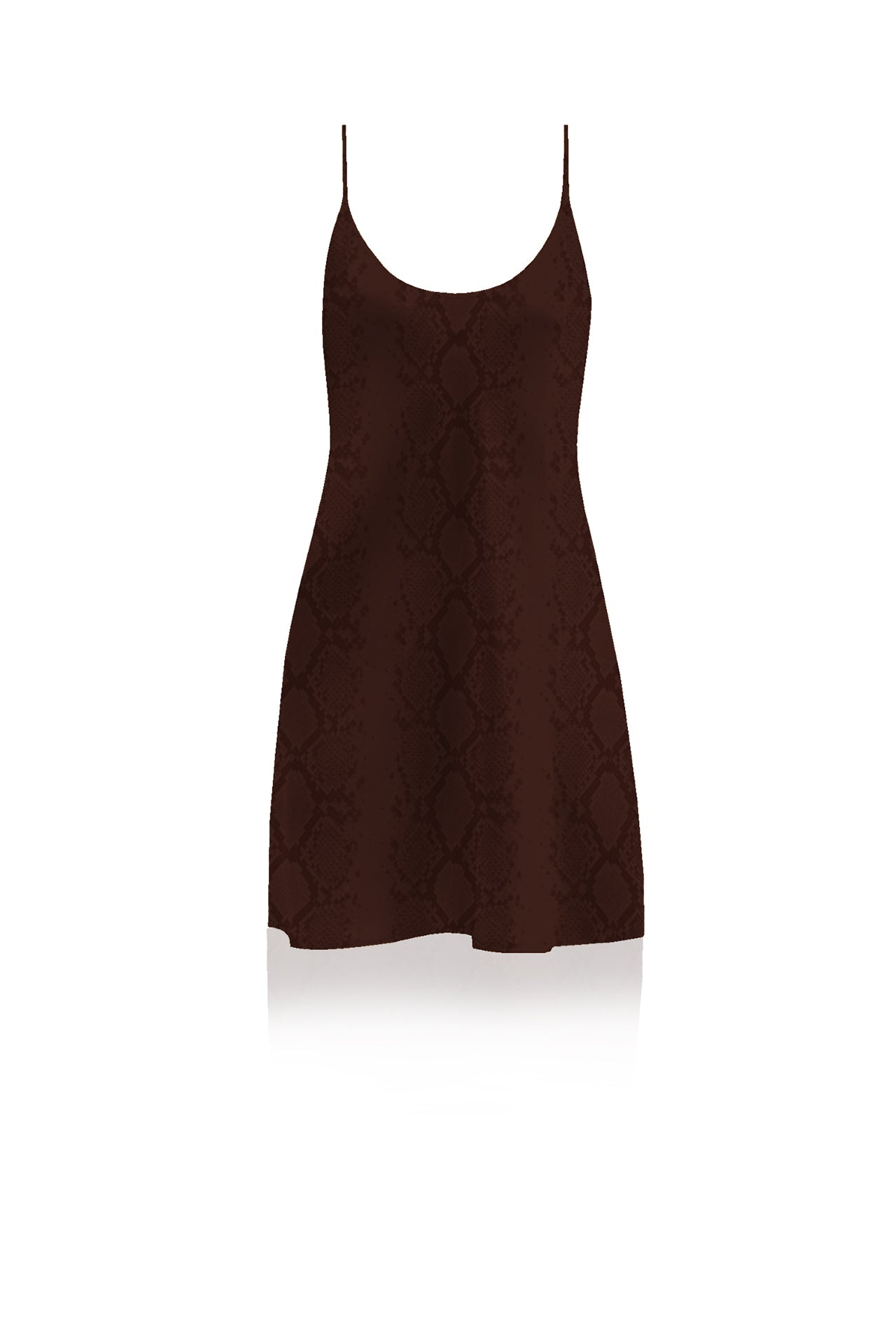 brown slip dress mini Women's Lace-Trim Slip Mini Dress in Brown | Size XL TALL