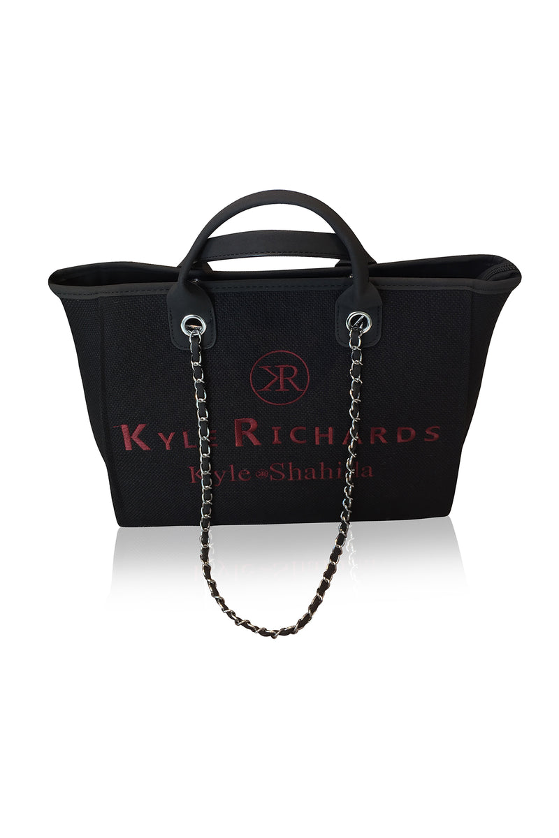 Designer Black Tote Handbag Black Luxury Purse Kyle X Shahida