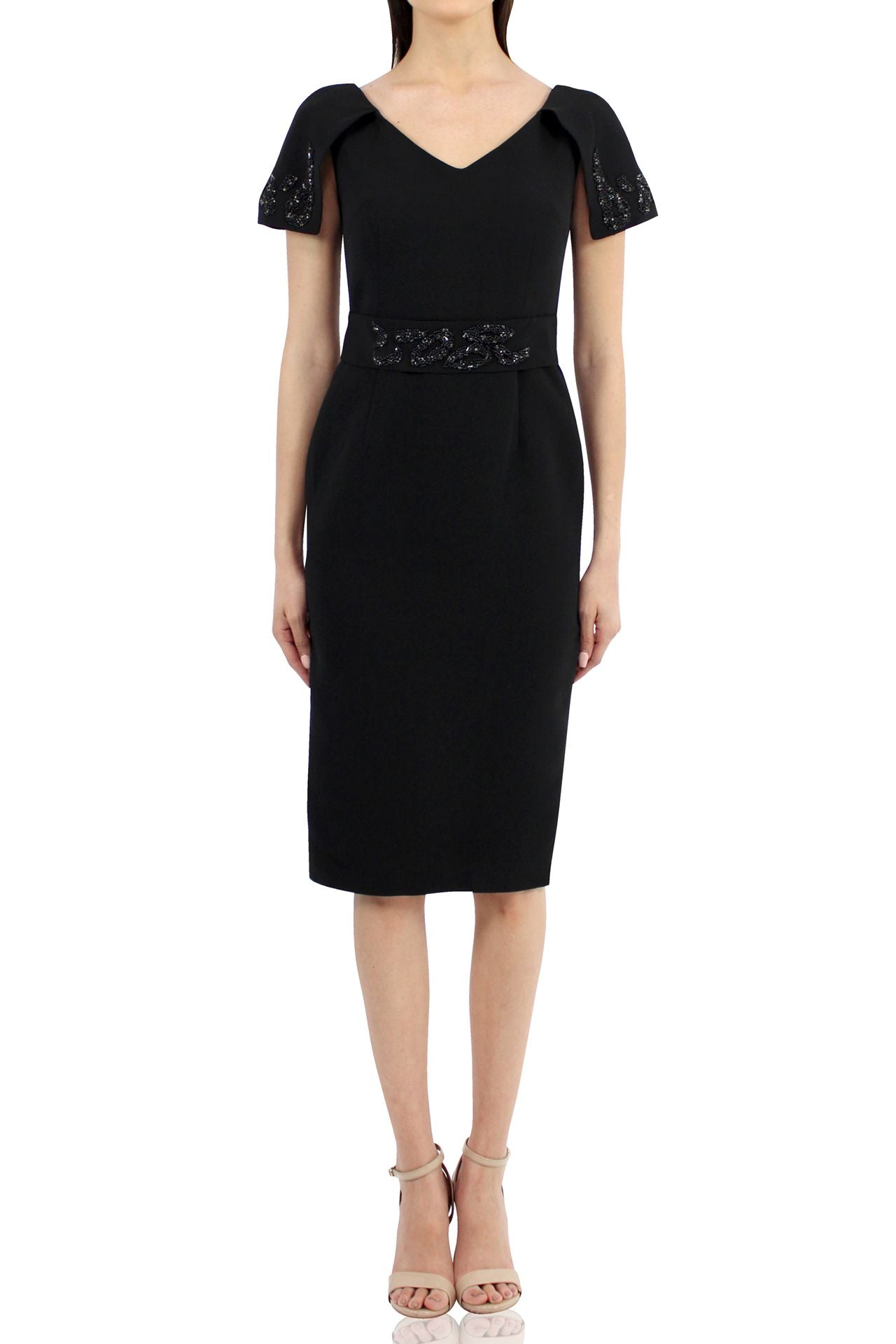 sequin midi dress black Designer Sequin Dress Women | Black Silk Midi Dress