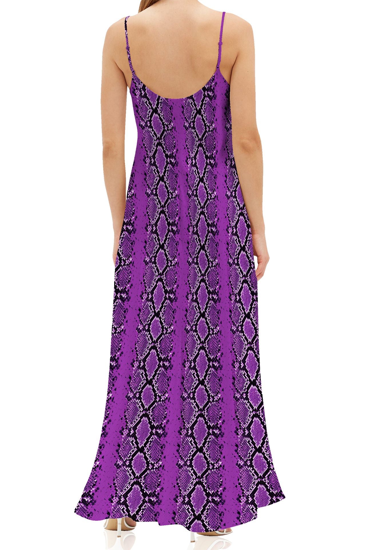 "purple maxi slip dress" "long slip dress silk" "Kyle X Shahida" "cami maxi dress"