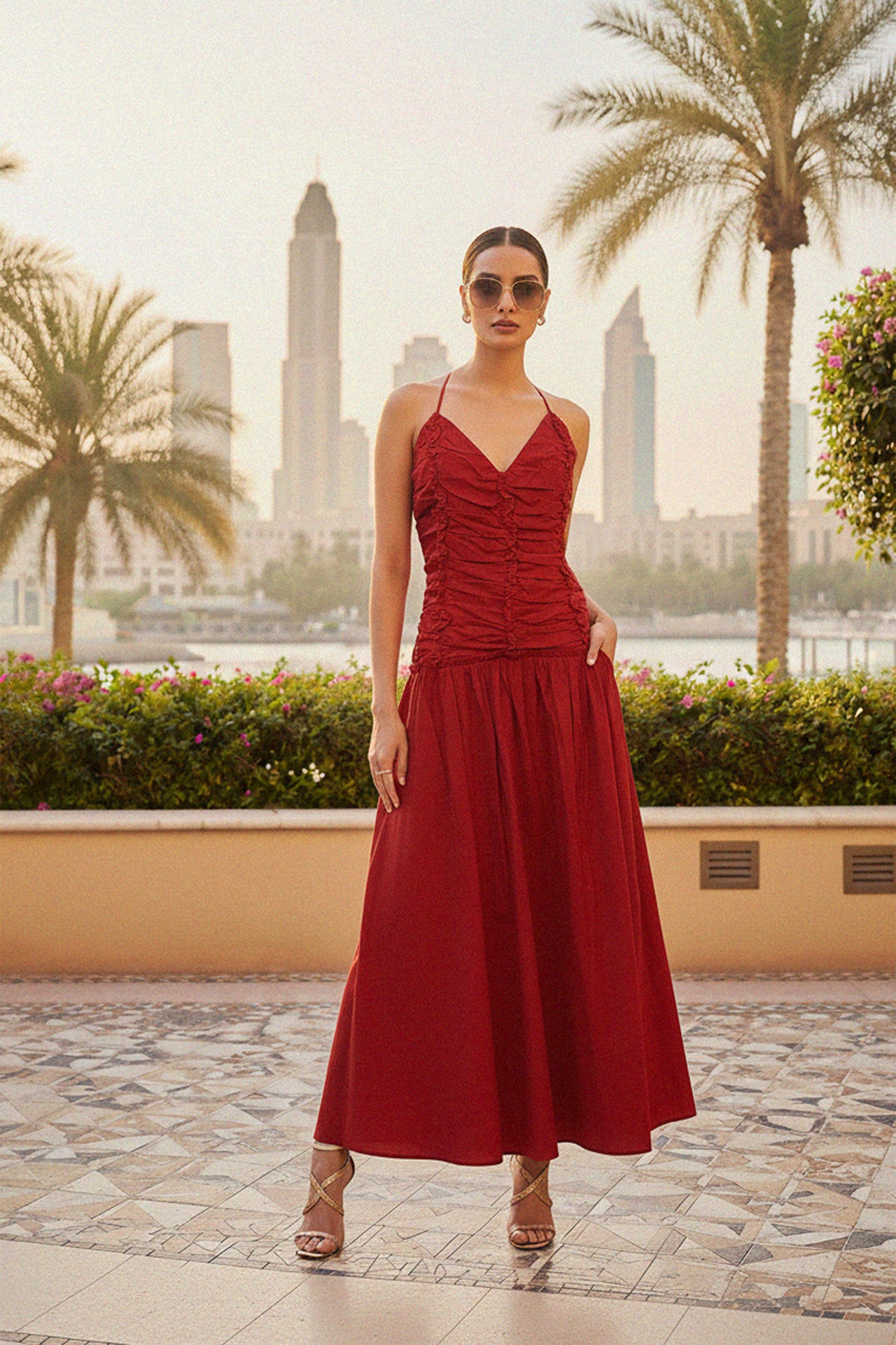 Designer Red Dress | Summer Maxi Dresses for Women