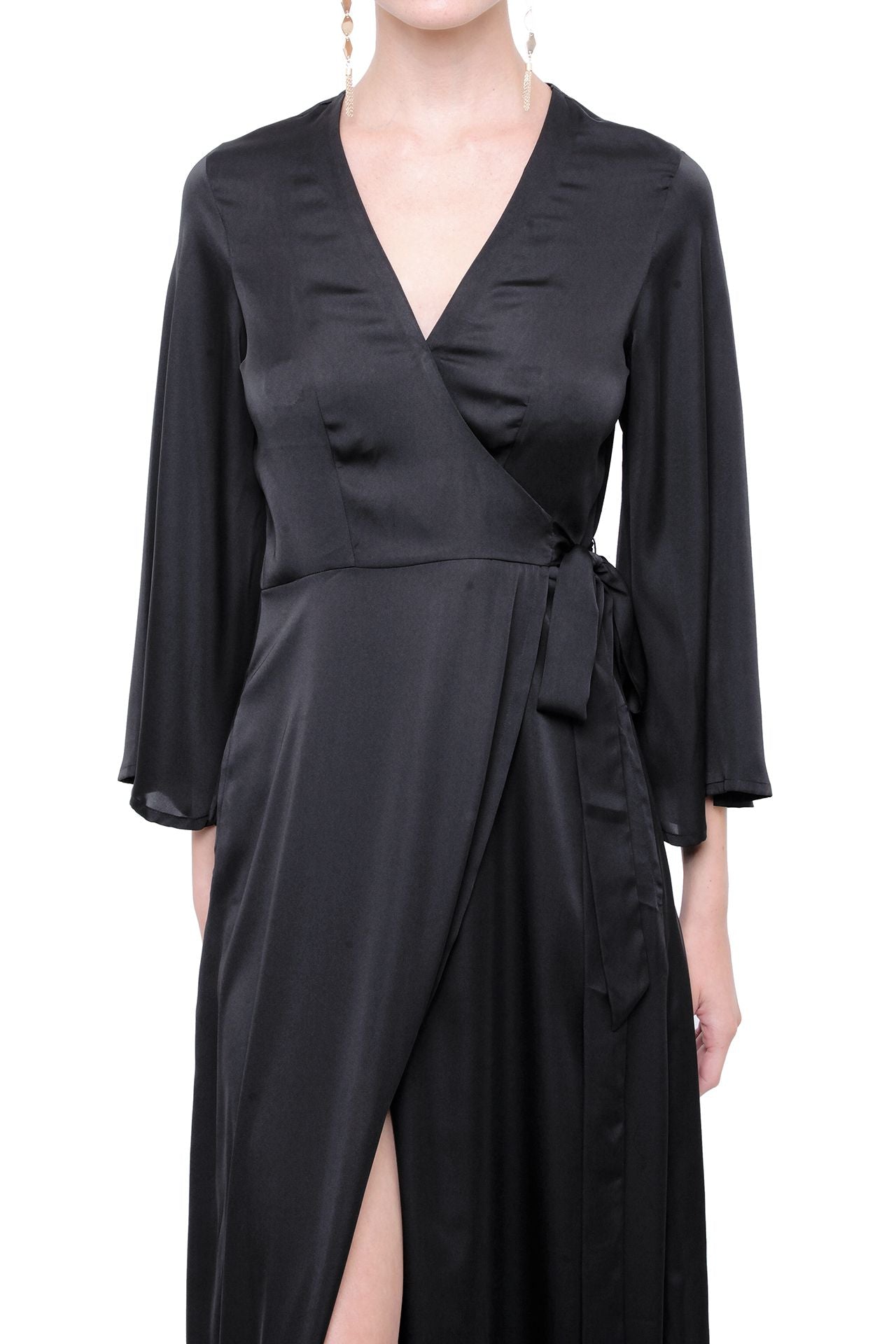 Designer Wrap Dresses For Women | Silk Wrap Dress | Kyle X Shahida Medium Designer Wrap Dresses For Women | Silk Wrap Dress | Kyle X Shahida Medium