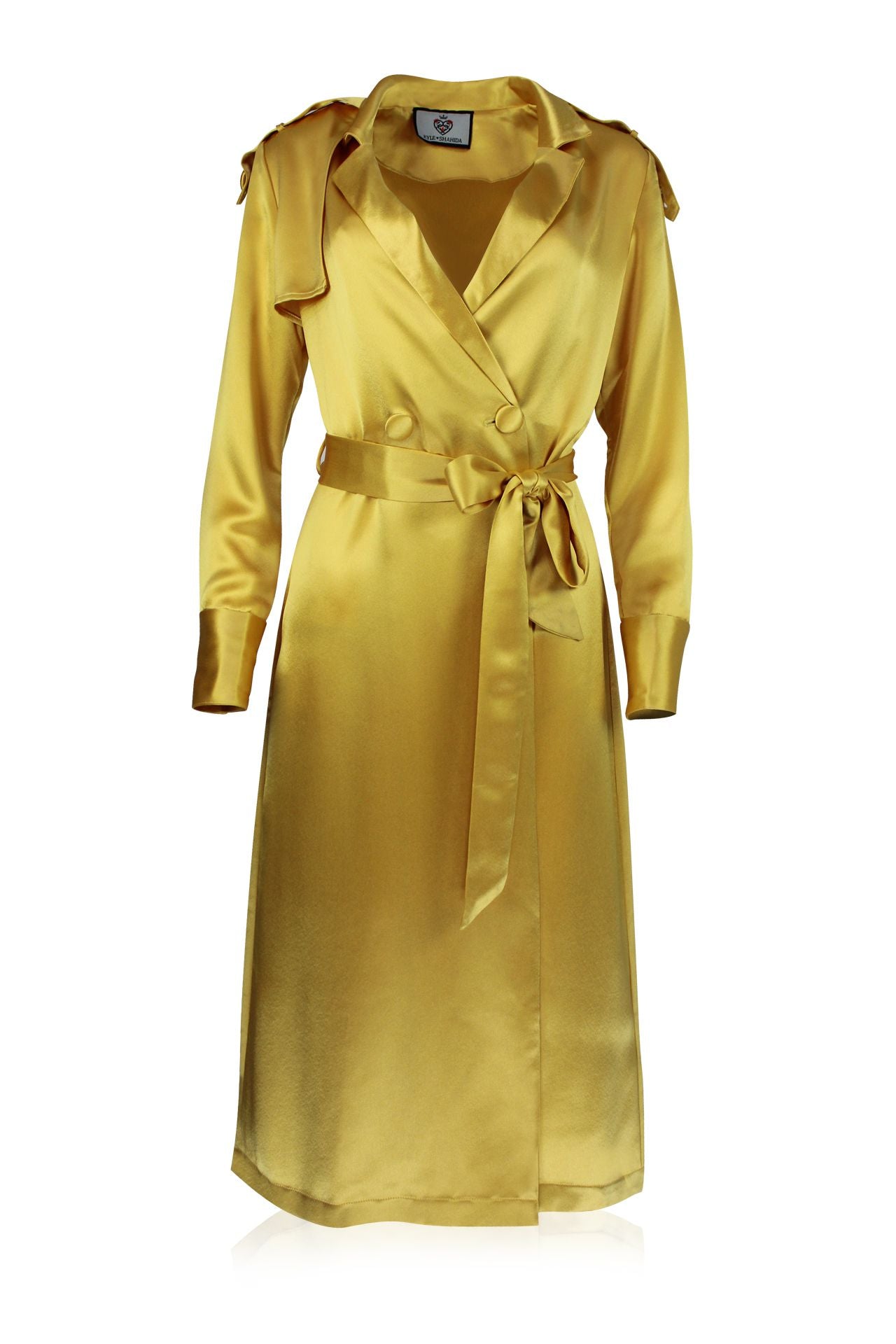 Satin Trench Coat Long Trench Coats Belted Trench Coats For