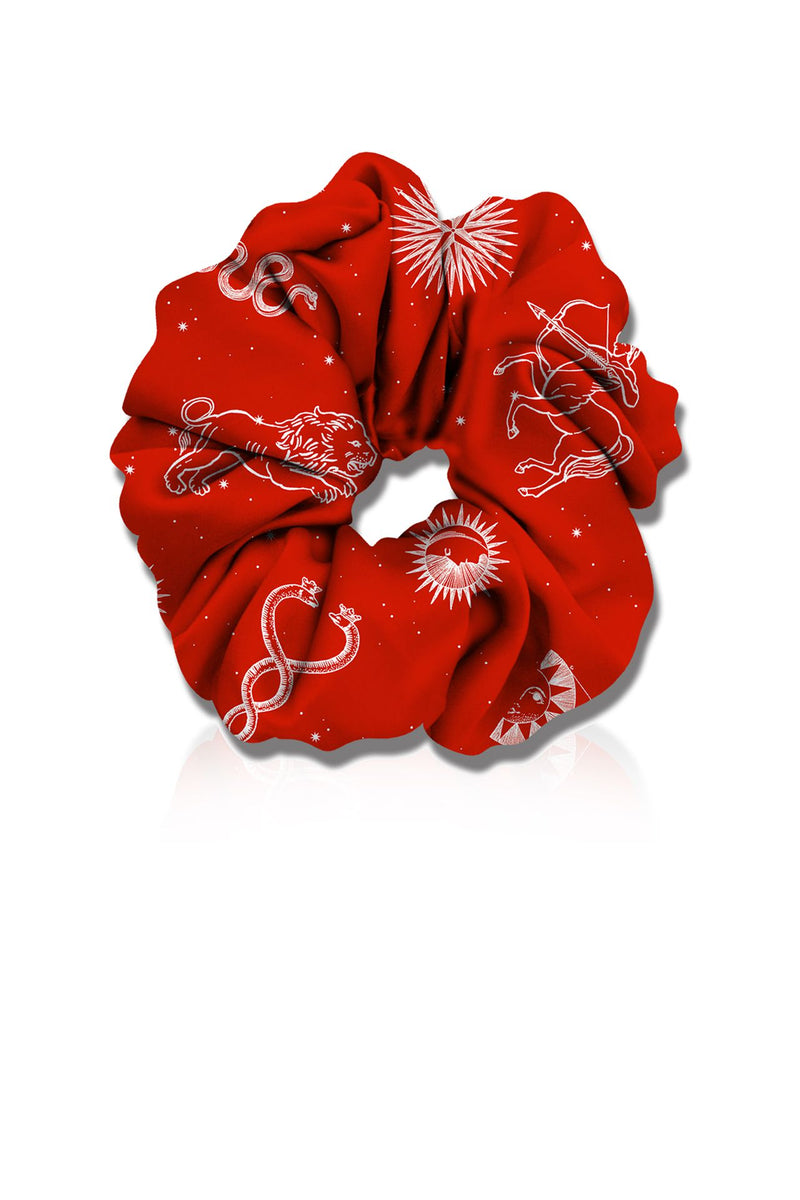 Silk Hair Scrunchies Women Scrunchies in Red Kyle x Shahida