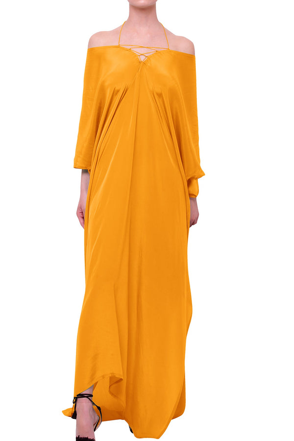 Orange Kaftan Dresses for Vacations