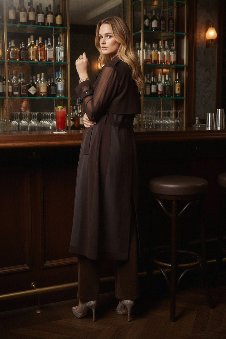 N ea Pari,
Brown Sleeveless Top,
Sleeveless Top for Women,
Casual Brown Top,