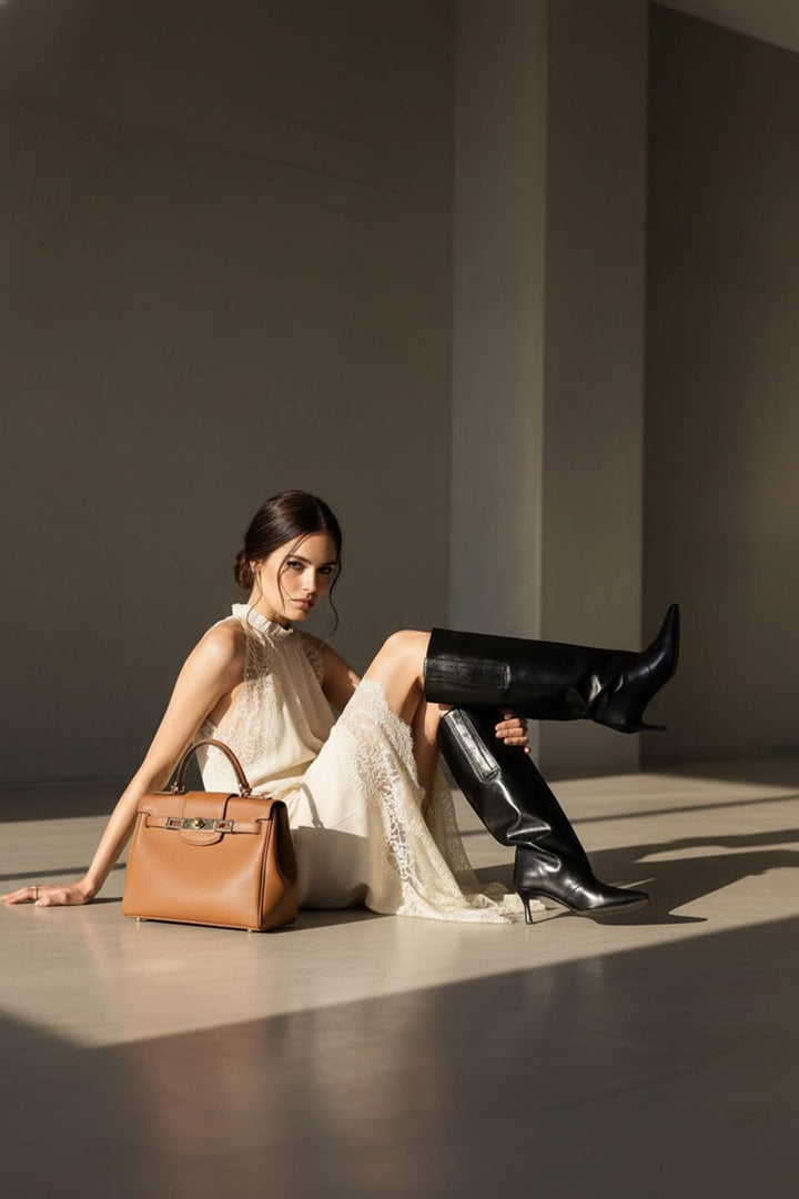 Shahida Parides,
lace insert midi dress,
flowy lace midi dress,
wedding guest lace midi dress,