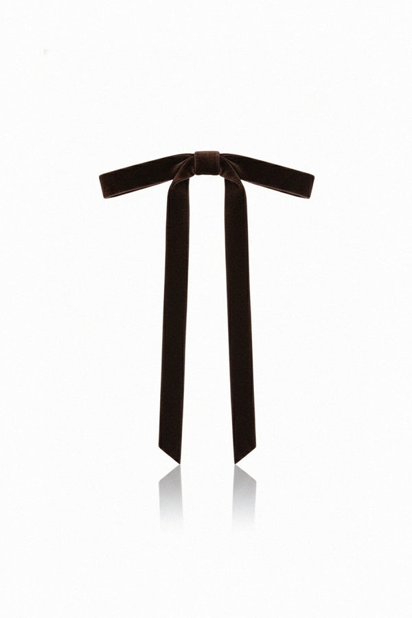 Trendy velvet hair barrette for parties, shahida-kyle-richards