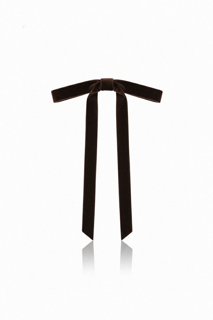 Trendy velvet hair barrette for parties, shahida-kyle-richards