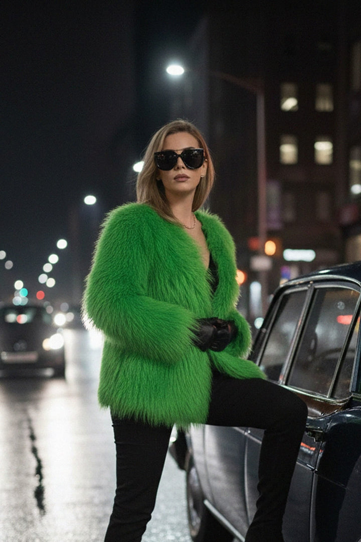 N ea Pari, Faux fur jacket that’s warm and stylish, Fashion-forward faux fur jackets for women,