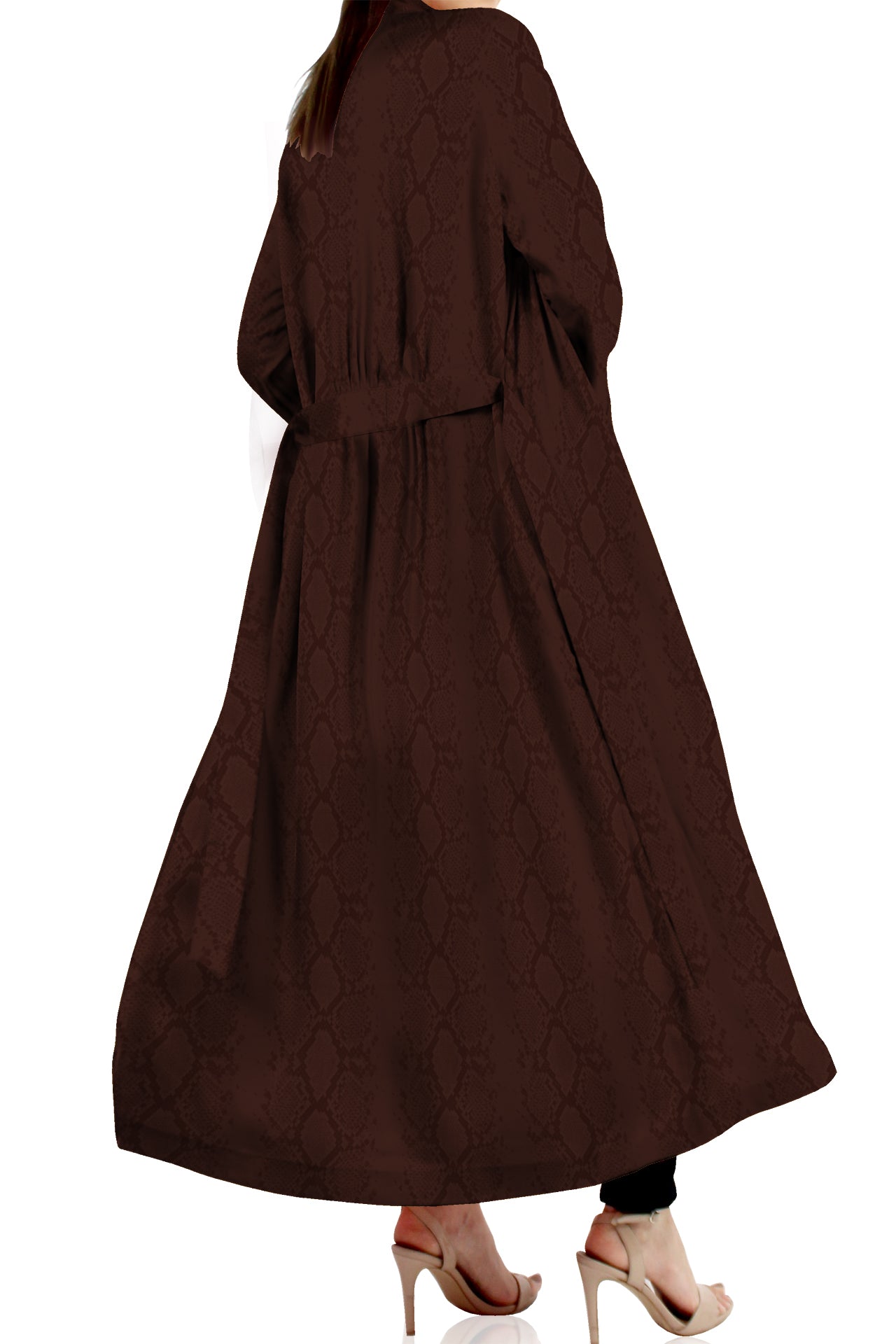 Sustainable Silk Long Robe Dress
