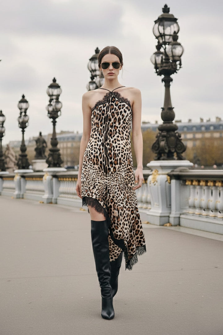 Elegant satin lace dress,
Soft lace slip dress,
Chic midi lace dress,
Kyle X Shahida,