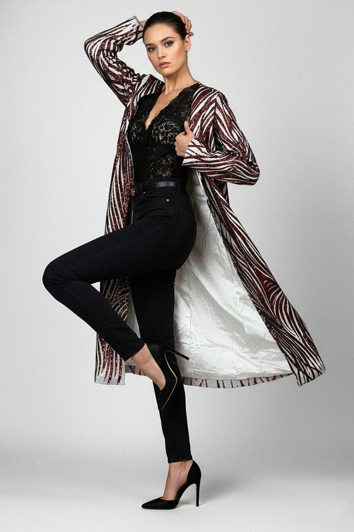 Kyle X Shahida, Glamorous outerwear,
Women’s party coat,