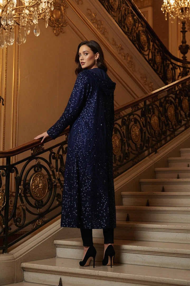 Kyle X Shahida, Couture Coats,
Long sequin jacket, 