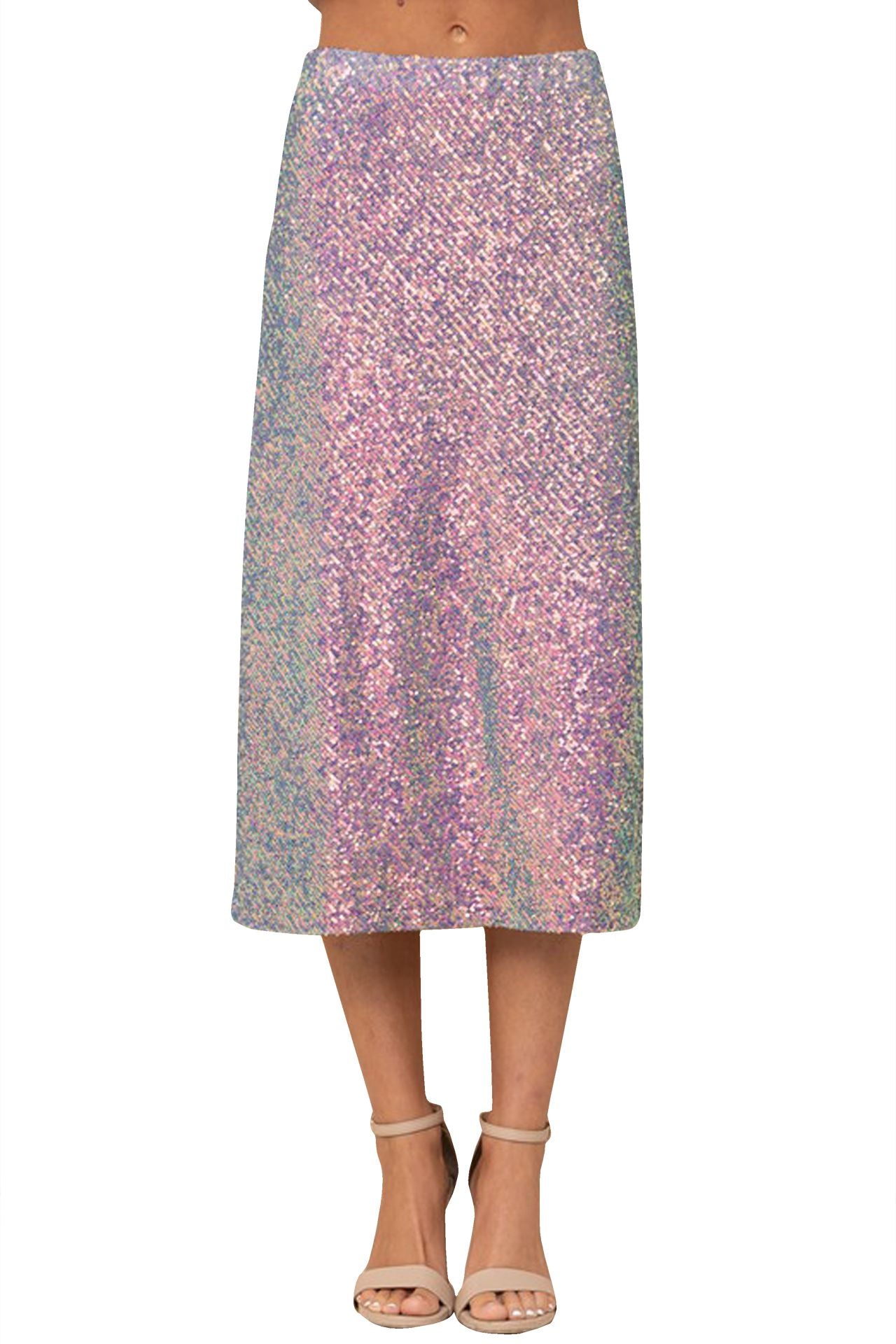 "plus size sequin skirt" "purple sequin skirt" "sequin womens skirt" "Kyle X Shahida" "sequin midi skirt"