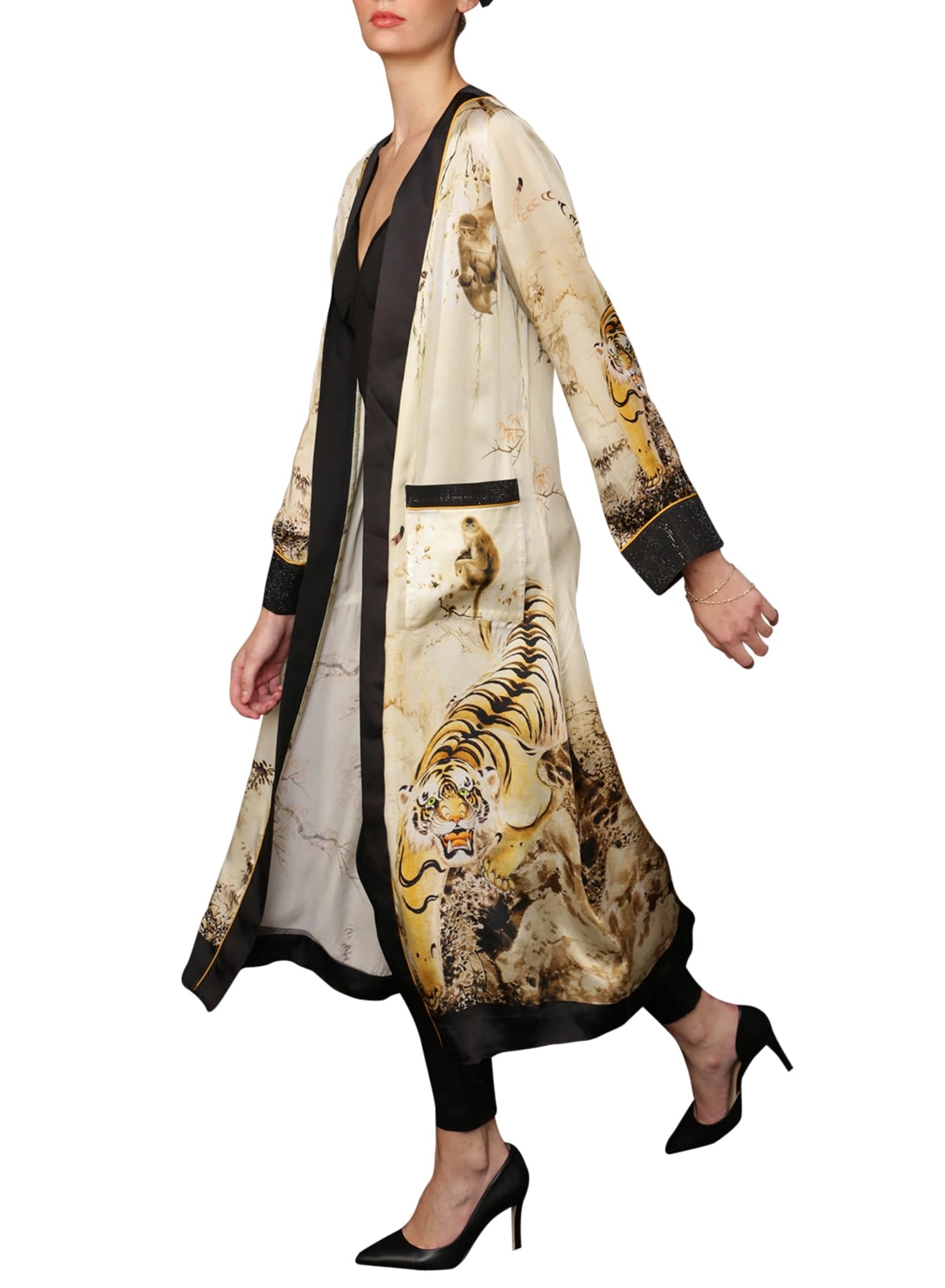 "Kyle X Shahida" "sexy silk robe" "silk robes for women" "kimono silk robes for women" "womens long silk robe"