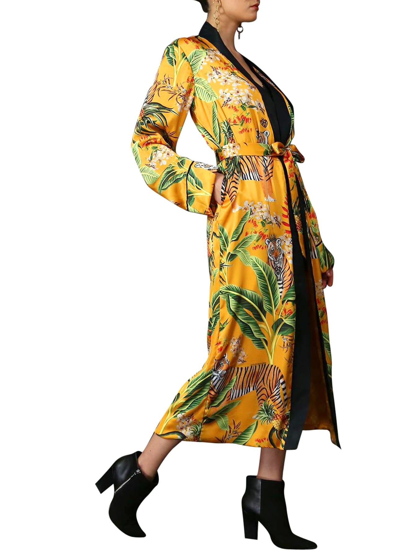 "womens long kimono robe" "silk kimono robe womens" "cute kimonos" "Kyle X Shahida" "long kimono silk robe" 