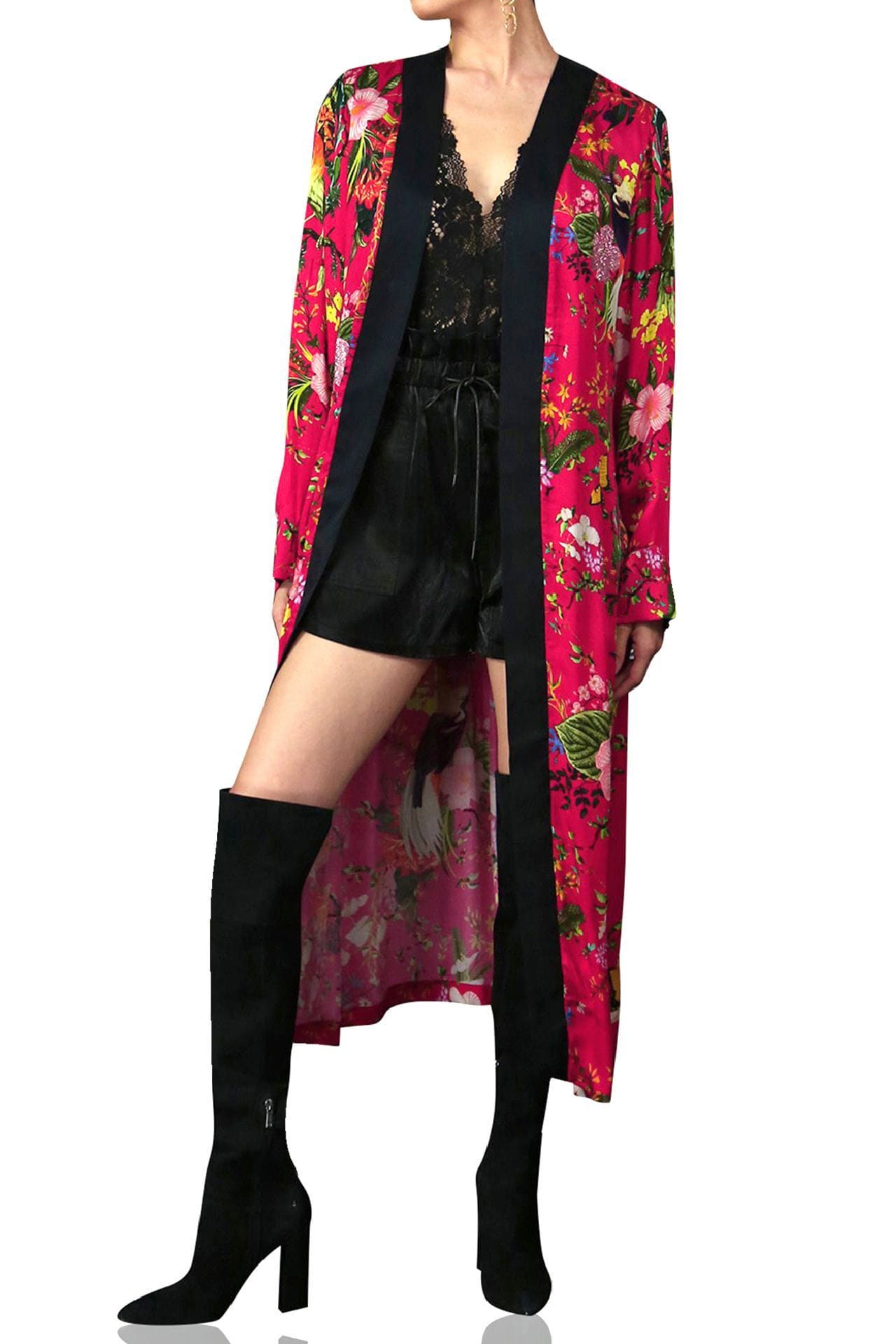 "long kimono robe womens" "silk robes for women" "Kyle X Shahida" "silk kimono womens"  "womens kimono robes" 