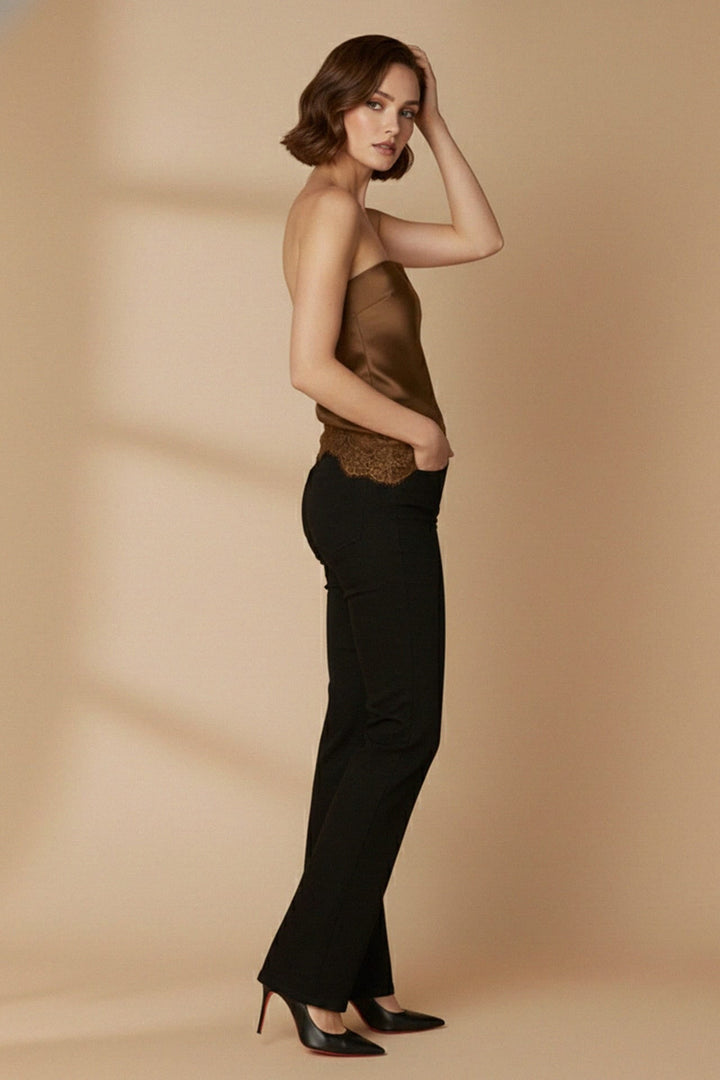 N ea Pari,
Lace Trim Tops for Women,
Strapless Lace Trim Top,
Lace Detail Top,