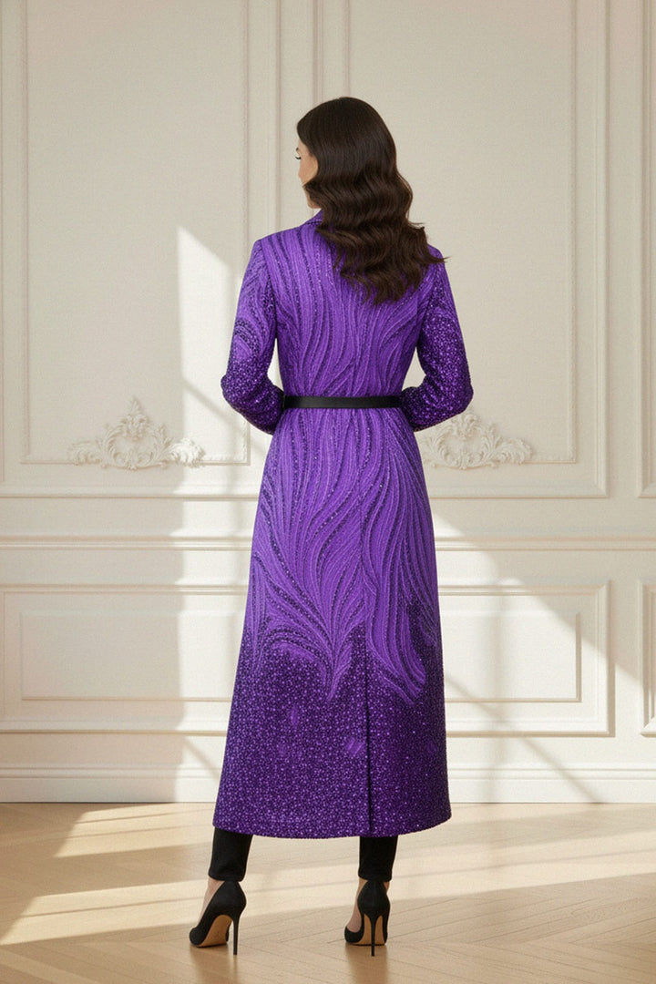 Women’s party coat, Elegant long coat, Kyle X Shahida,