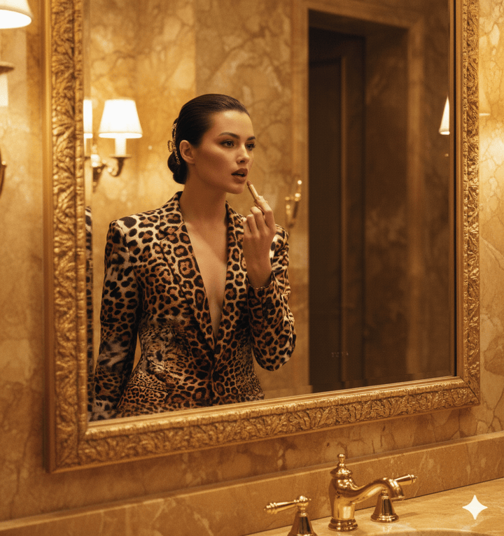 Soft warm leopard print coat for women oversized, shahida uae