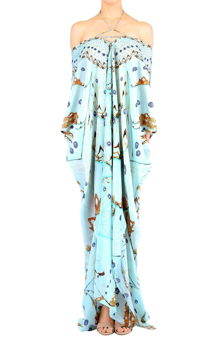dresses for beach vacation, Shahida Parides, beach vacation outfits, kaftan party,