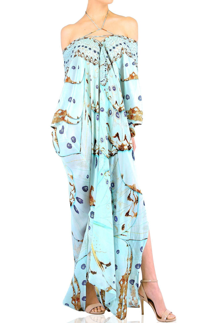 plus size vacation clothes, resort wear dresses, Shahida Parides, kaftan for party,