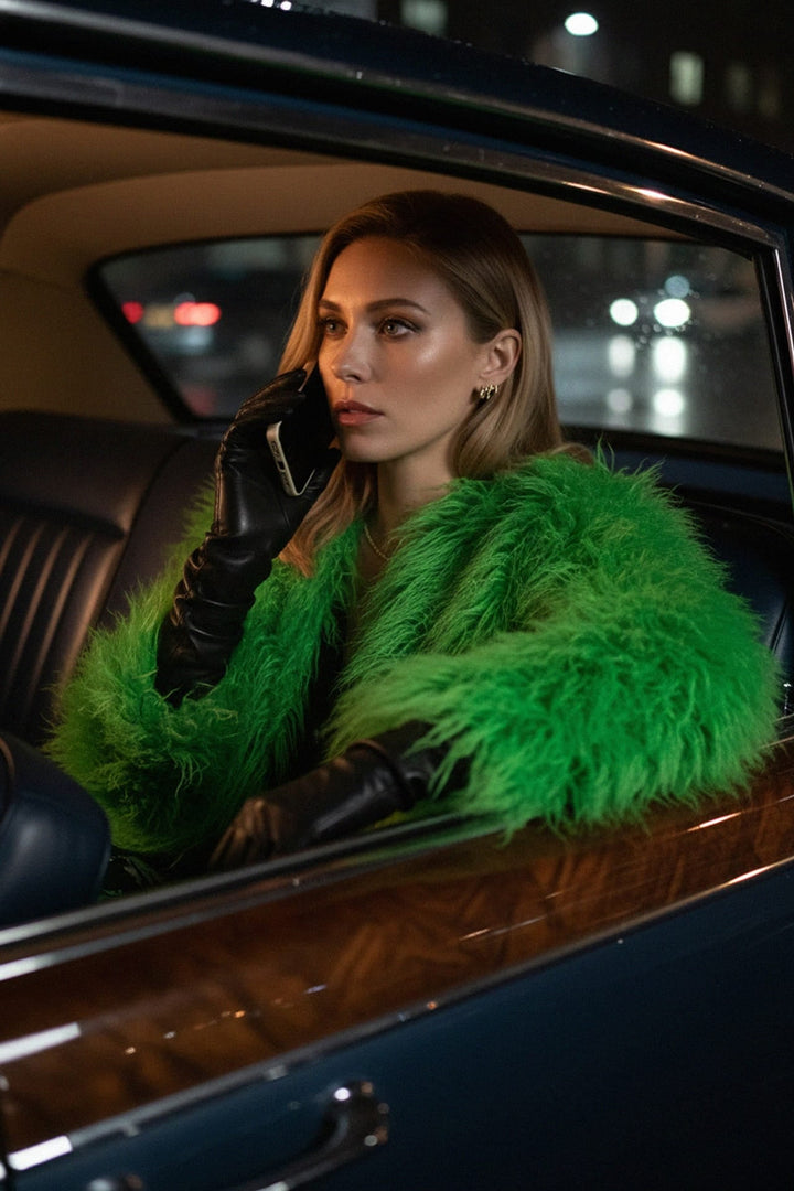 N ea Pari, Stylish faux fur jacket for parties, Best faux fur coat for winter warmth,