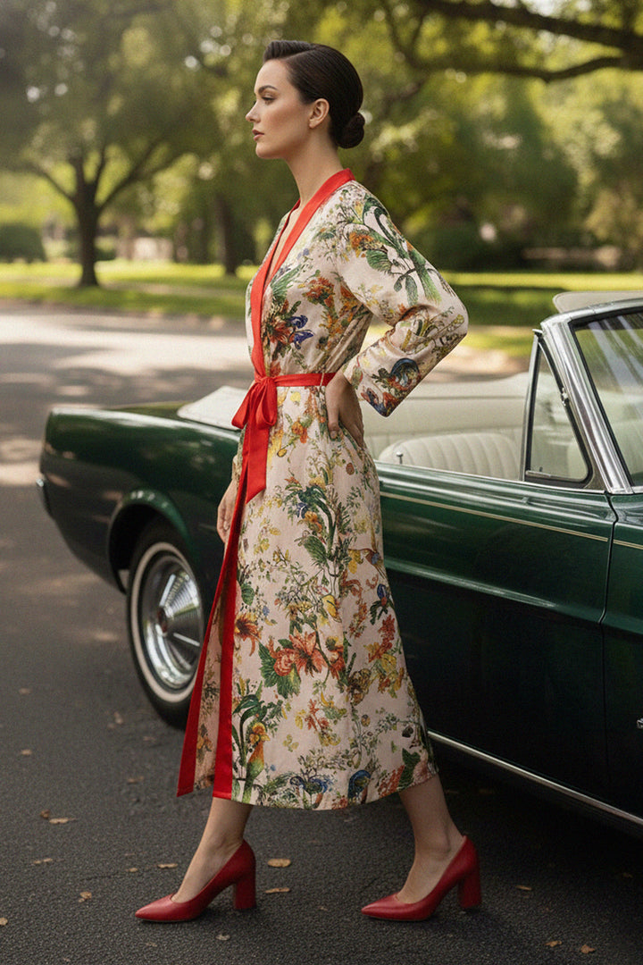 Kyle Richards, Kyle Richards Store, Netflix inspired, pink kimono, chic womenswear