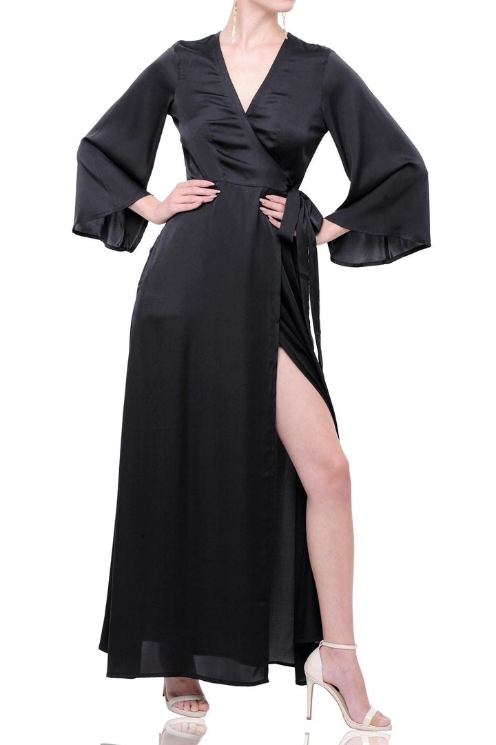 Designer Wrap Dresses For Women | Silk Wrap Dress | Kyle X Shahida Medium Designer Wrap Dresses For Women | Silk Wrap Dress | Kyle X Shahida Medium