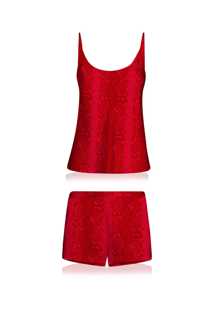 blood-stone-look, vegan-silk-top, cupro-fabric, shahida-designer, kyle-richards-fashion, eco-conscious-style, luxury-camisole