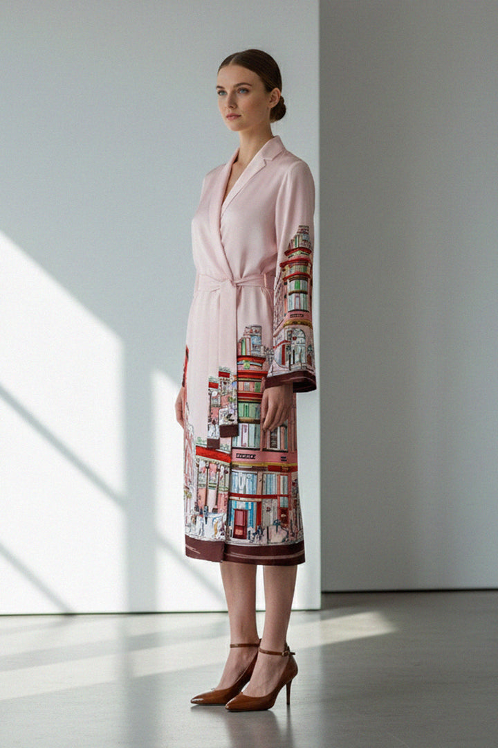 bridal kimono robe, wedding satin robe, luxury ladies robe, elegant party wear, stylish cover up