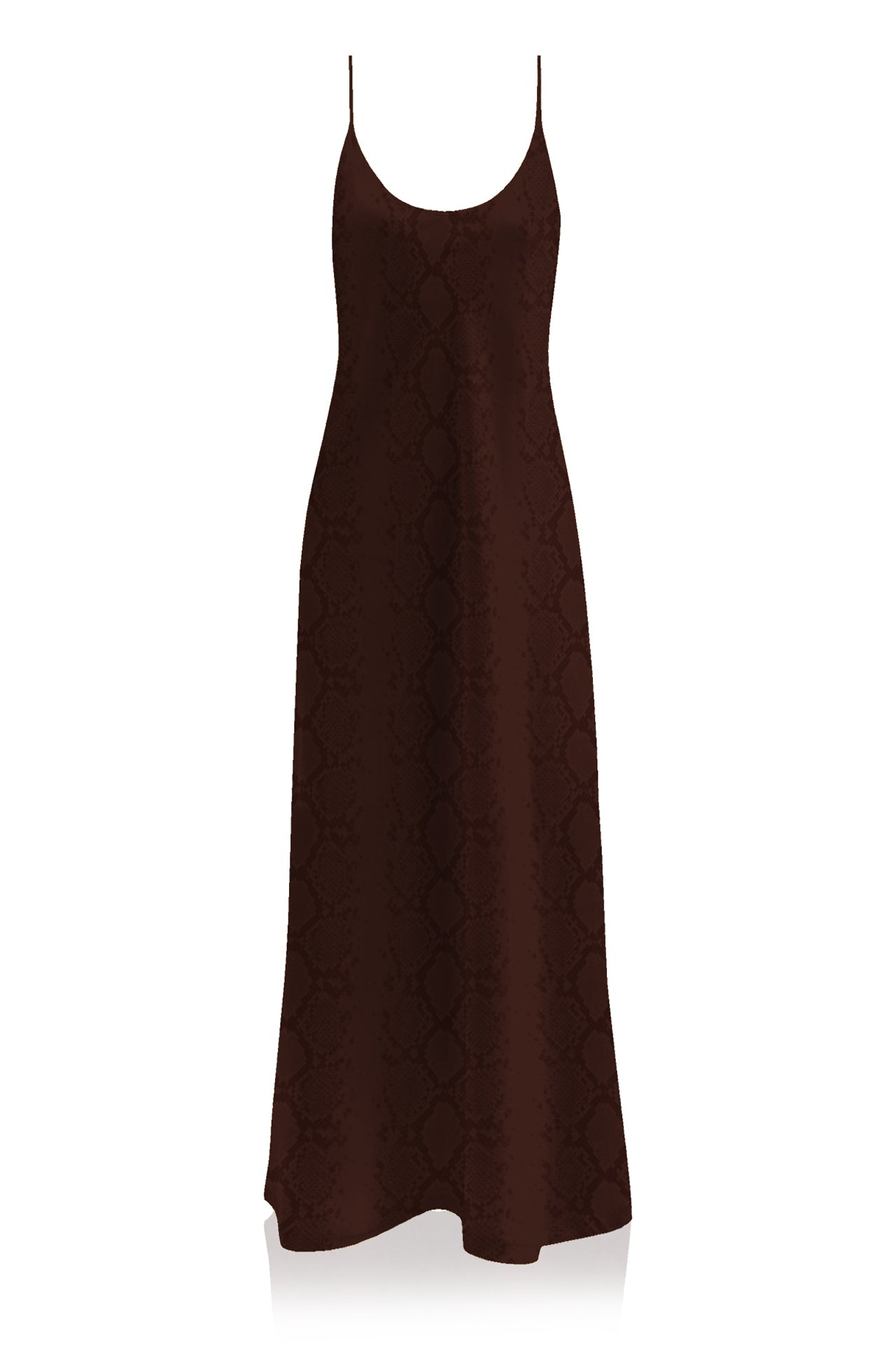 Designer Slip Dress Silk Long, Full Length Slip Dress
