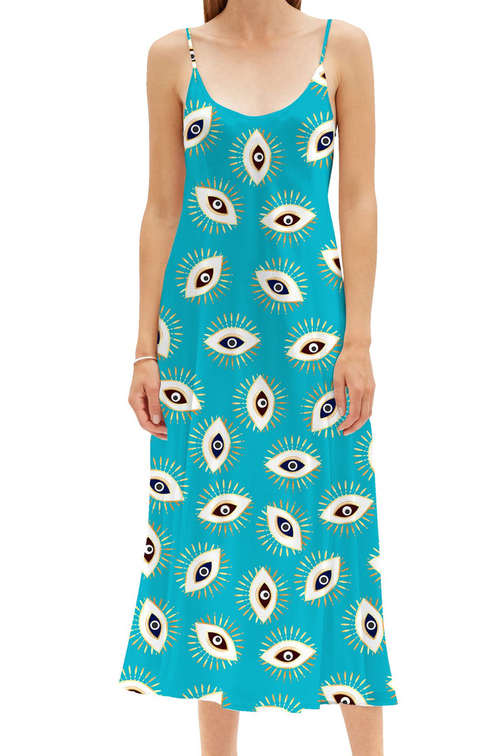 camisole midi dress Designer Silk Camisole Dress | Cami Slip Dress Midi