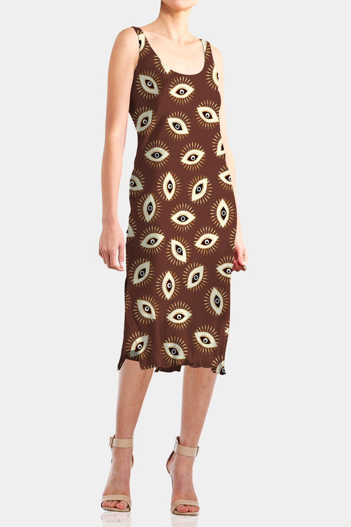 Kyle X Shahida, camisole midi dress, cami midi slip dress, cami midi dress,