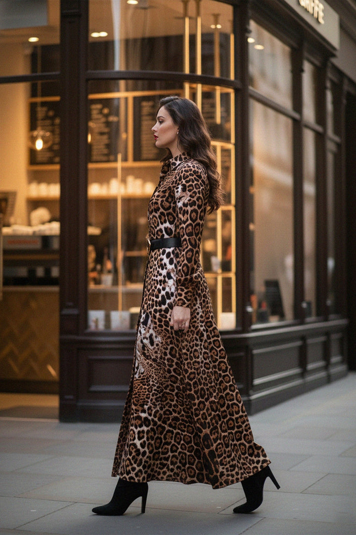leopard fashion trend, stylish women duster, fashion wardrobe essential, shahida kyle richards
