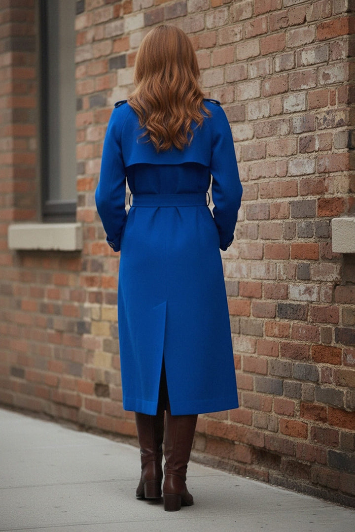 Shahida Parides,
modern trench for office wear,
elegant coat for evening wear,
sustainable trench coat fabric,