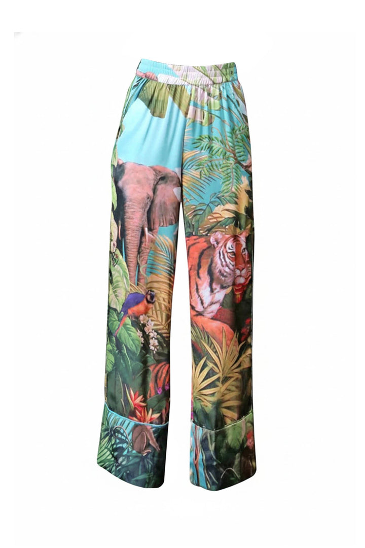 shahida parides, designer womens trousers, luxury womenswear, kyle x shahida, printed silk pants, chic womenswear