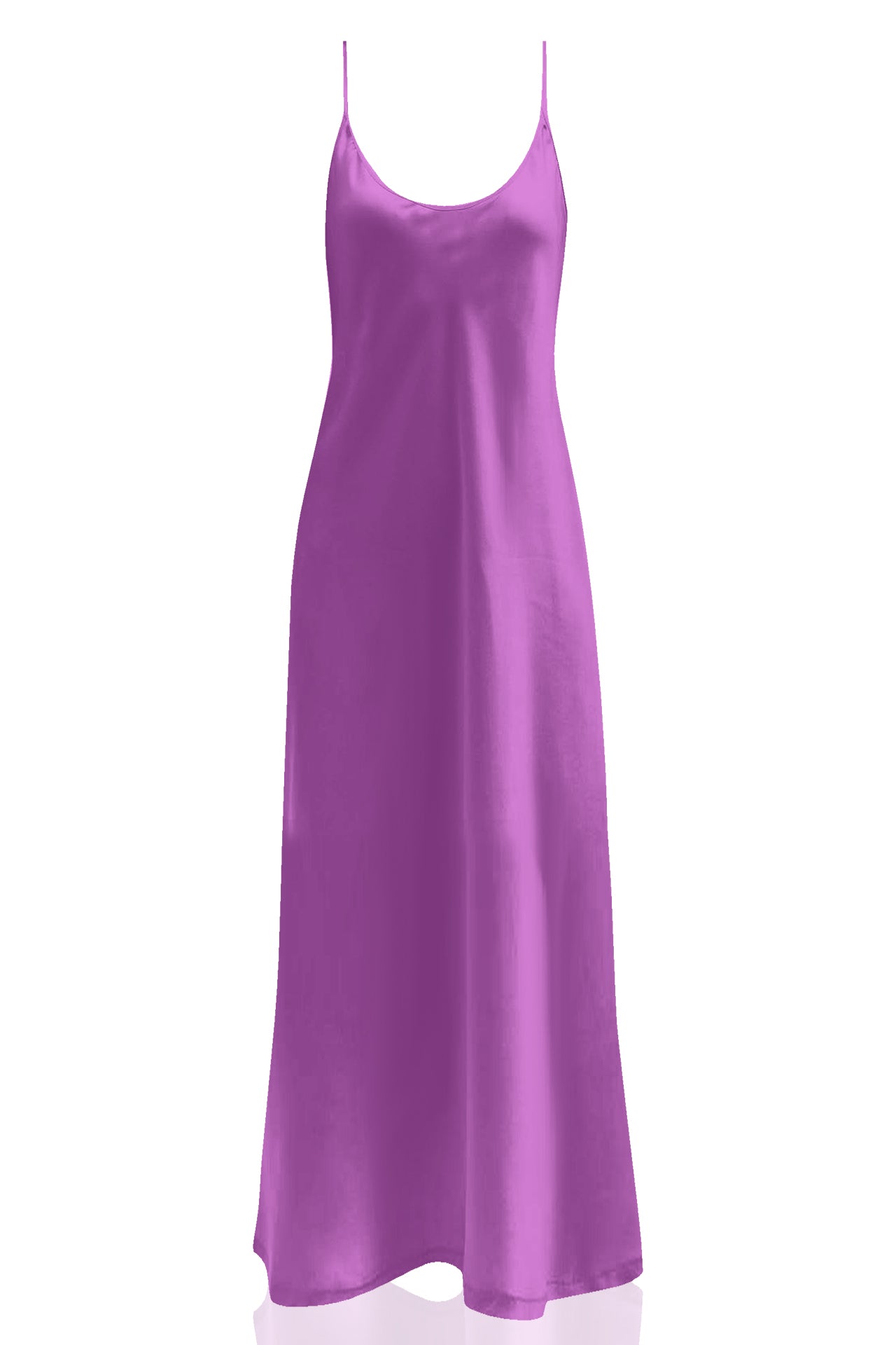 "Kyle X Shahida" "full length slip dress" "purple slip dress" "long cami dress"