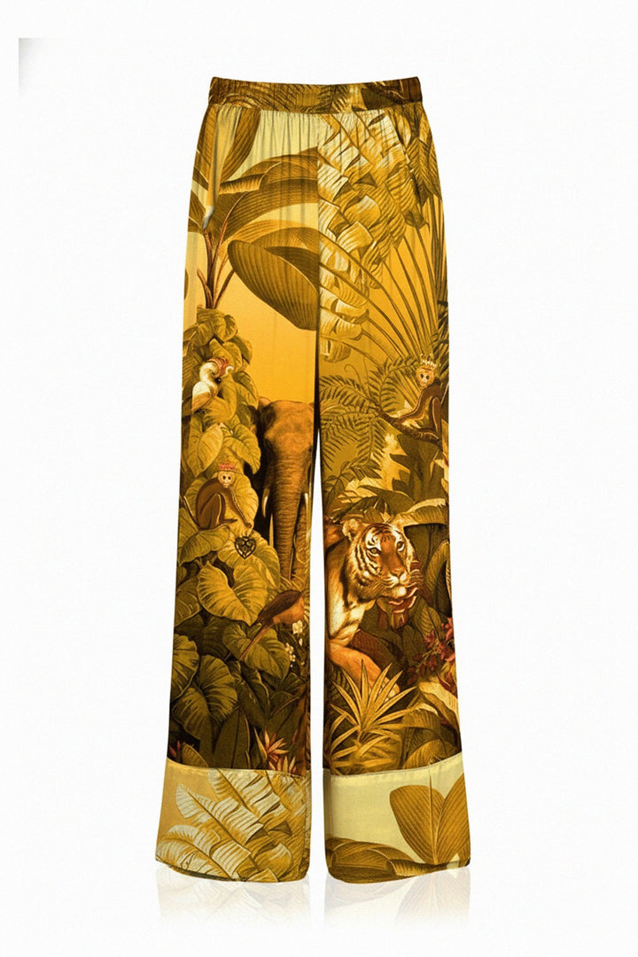 dark yellow pants, straight leg trousers, shahida parides, luxury womenswear, designer womens pants, kyle x shahida
