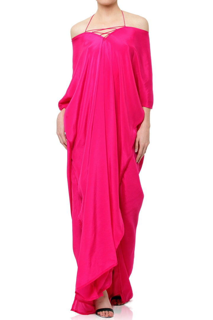 ladies caftan dresses Embroidered Green Bird Cotton Caftan Maxi Dress, Bohemian African Style Summer Kaftan