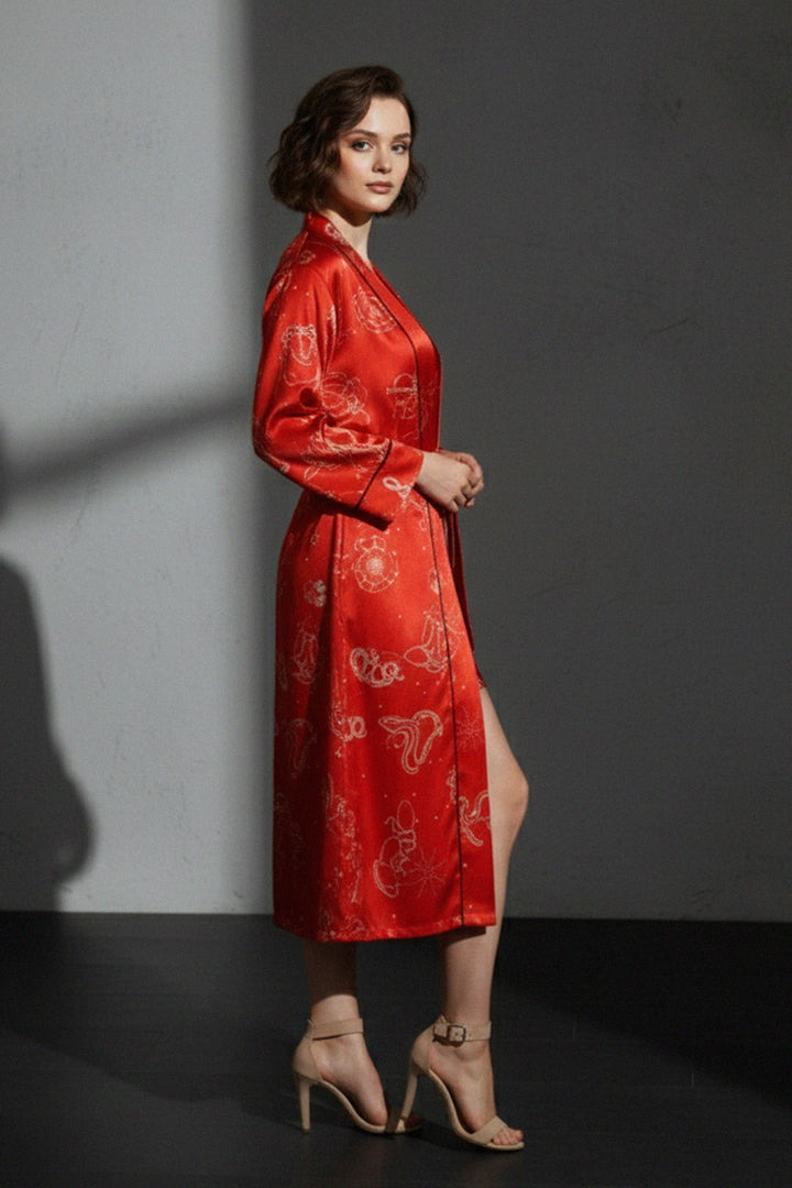 Women Dressing Gown - Luxury Robe Dress - Designer Robe Kyle x Shahida Women Dressing Gown - Luxury Robe Dress - Designer Robe Kyle x Shahida