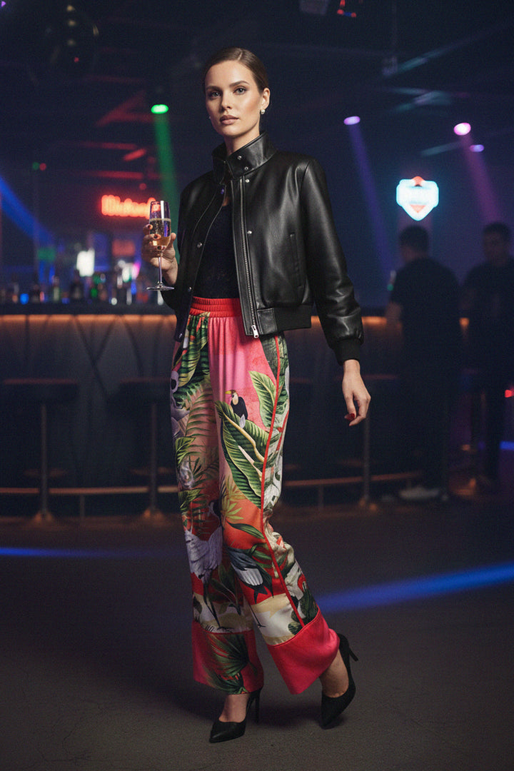 designer silk pants, womens wide leg trousers, Kyle luxury fashion, soft satin pants