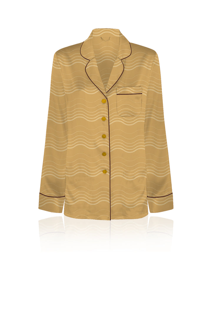 womens shirts, womens print button down shirt, womens collared shirt, Kyle X Shahida,