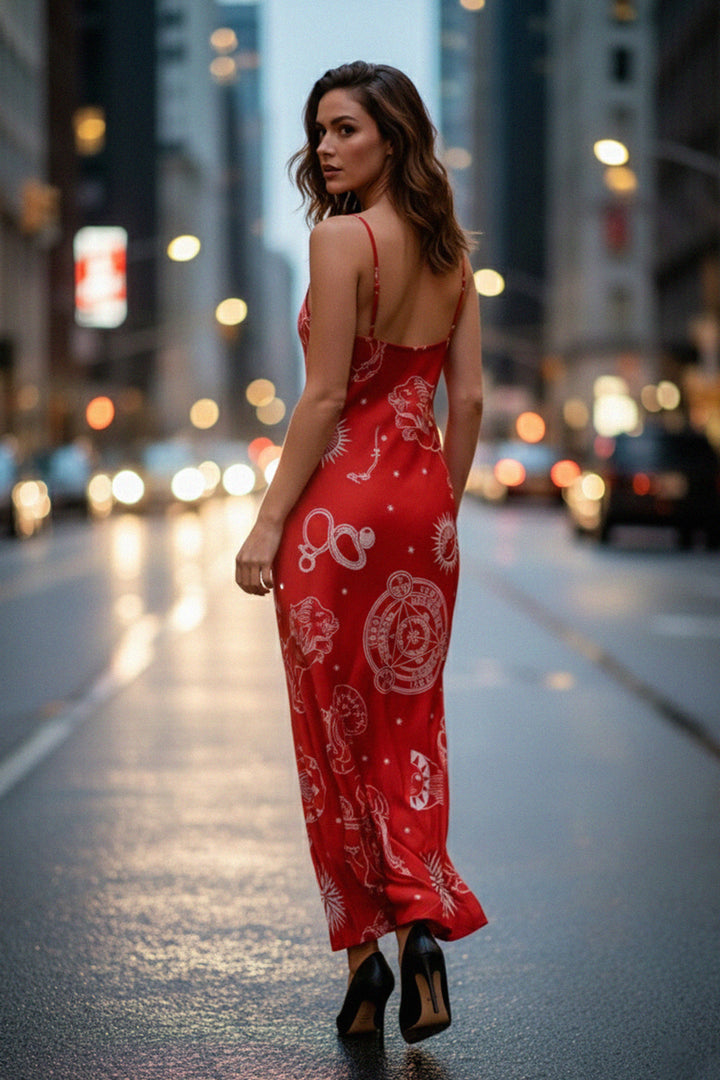 women’s fashion, stylish outfit, casual chic, bold red, summer maxi, versatile wear, chic dress, Kyle X Shahida, fashion collection