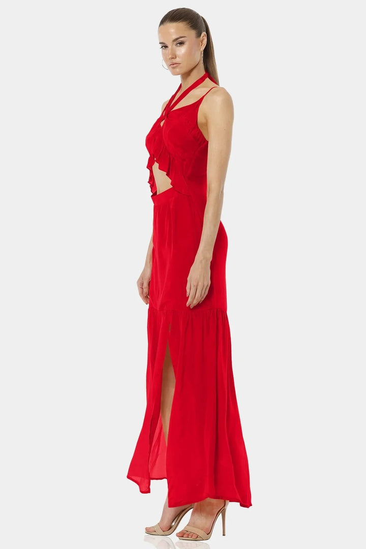 bright cut out dress Sequin One-Shoulder Prom Dress with Cut Out Barbie Opal / 4