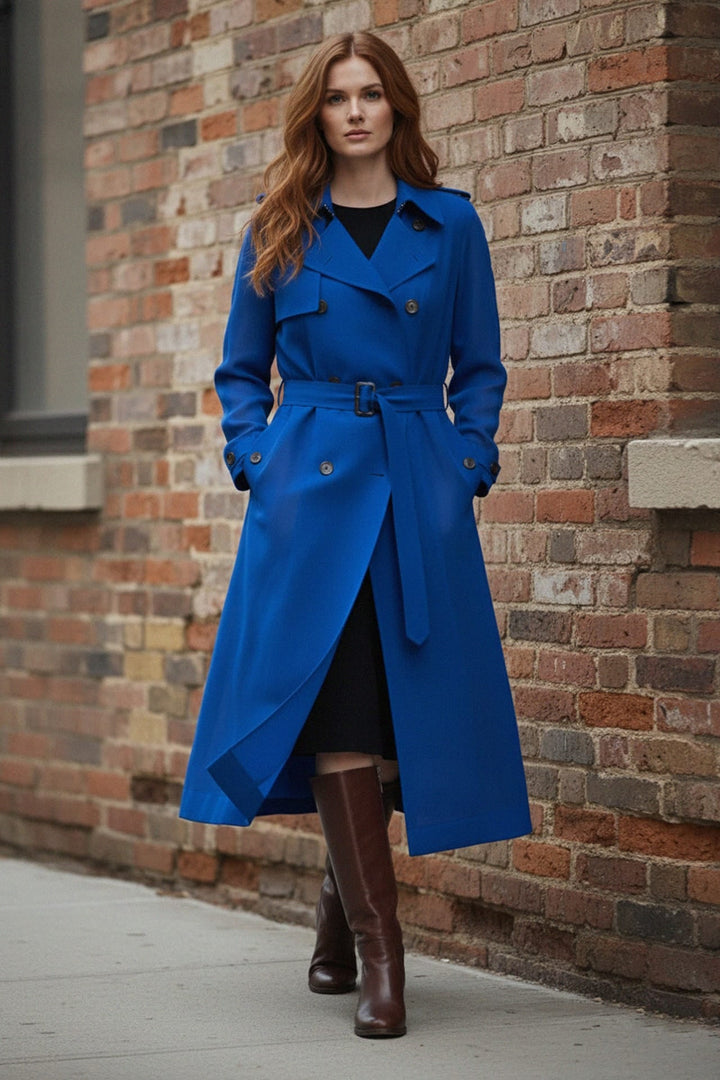 Shahida Parides,
stylish long coat,
trench coat with belt,
minimalist trench coat,