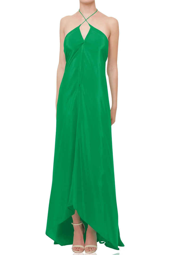 Designer Emerald Green Dresses | Floor Length Dress | Shahida Parides