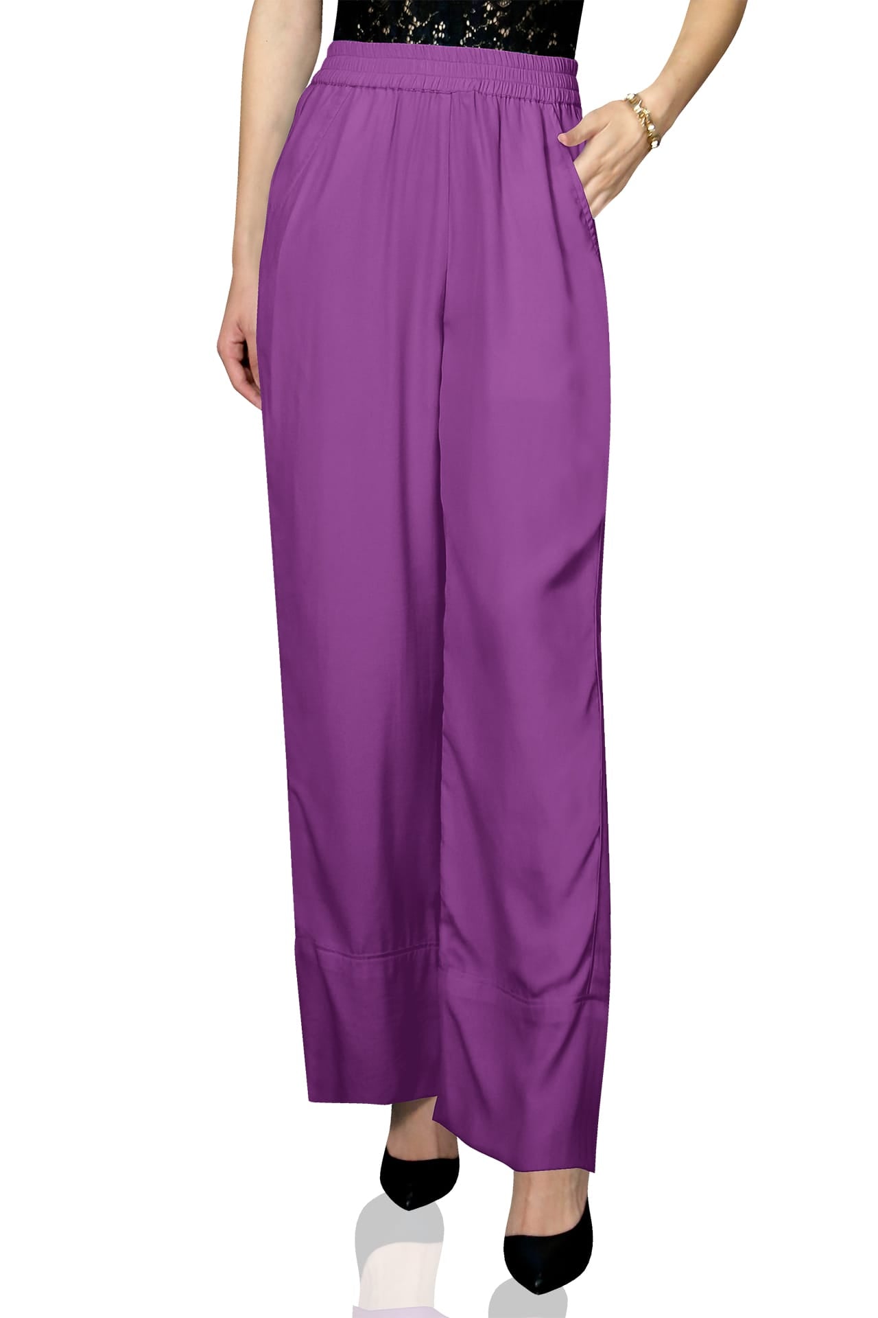 "plazzo pant for women" "Kyle X Shahida" "purple pants women" "plazzos for women"