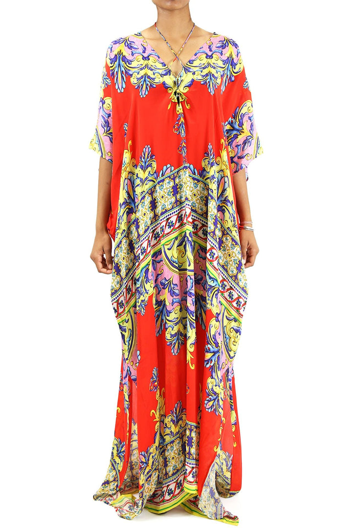  tropical dresses for vacation, cute vacation outfits, Shahida Parides, maxi kaftan,